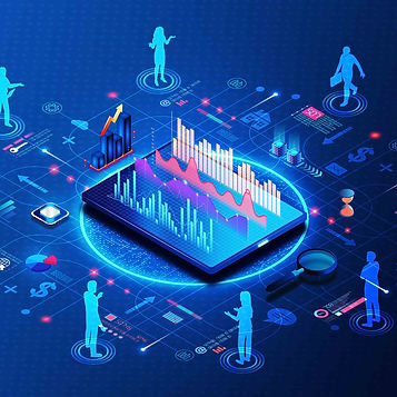 image of people on a computer circuit