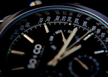 closeup photo of a watch face